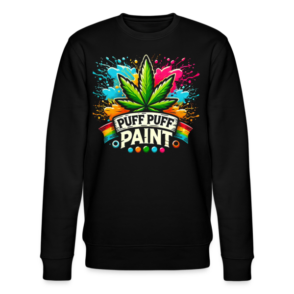 Mens organic sweatshirt by Stanley & Stella - Puff Puff Paint